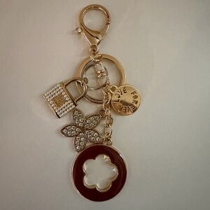 ⚡️NEW⚡️Gold and Red/Brown Keychain Charm